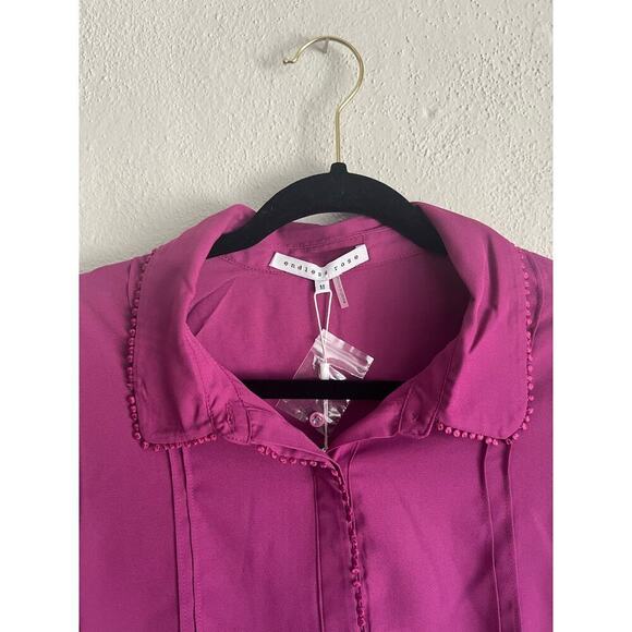 Anthropologie Endless Rose Woman Embroidered DetailsLong Sleeve Blouse, … - Picture 6 of 9